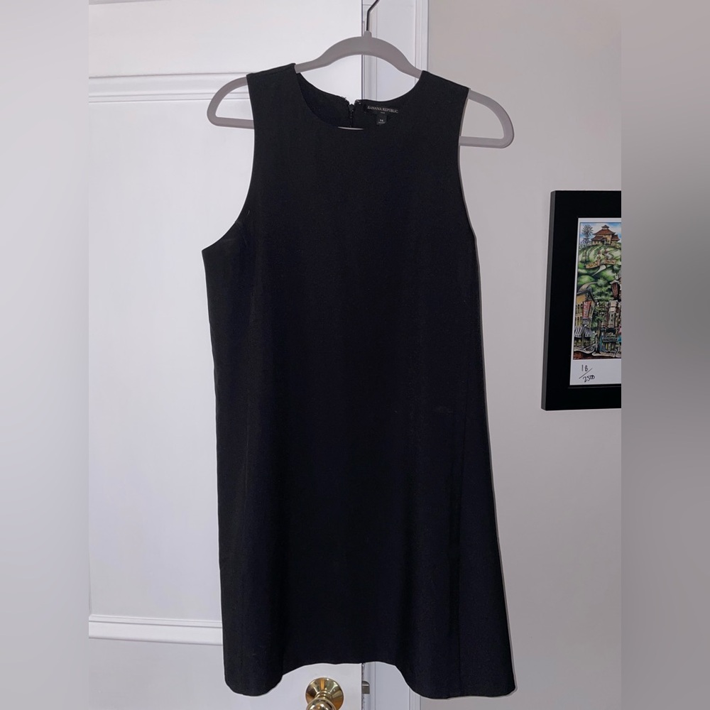 Banana Republic Classic Black Midi Dress
